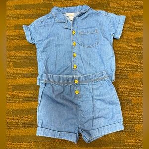 New Baby Cat and Jack kids jeans outfit 6-9 months